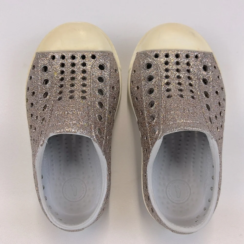 NATIVE Jefferson SlipOn Shoes Kids Glitter Size C6